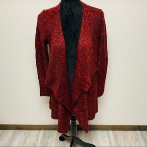 LIKE NEW Aerie Red Draped Open Cardigan Sweater S